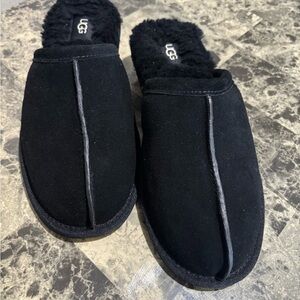 UGG Black Suede Slippers